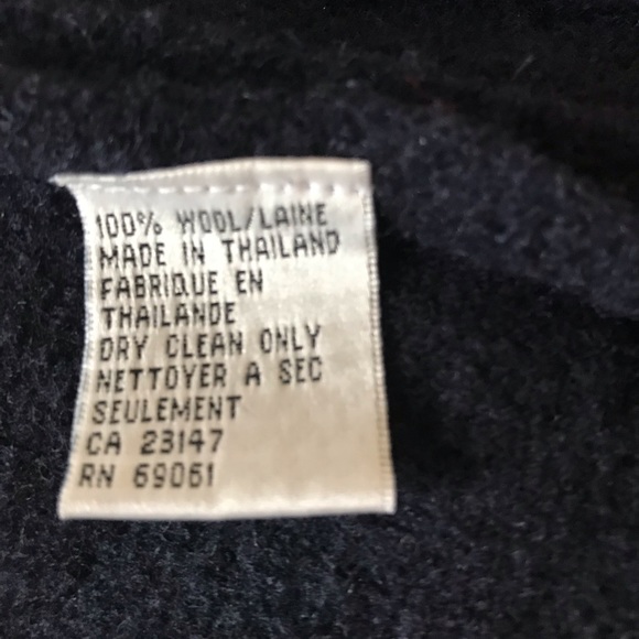 Talbot’s Navy Blue Wool Coat L Women’s. - Picture 5 of 5